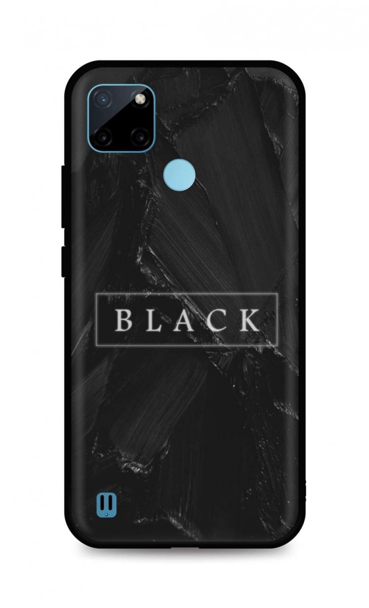 Levně Kryt TopQ LUXURY Realme C21Y pevný Black 69757 (pouzdro neboli obal na mobil Realme C21Y)