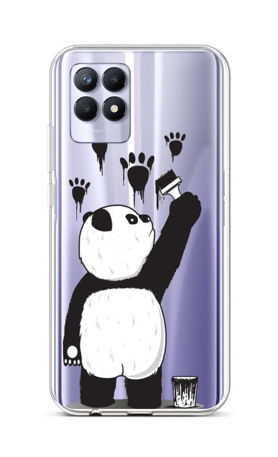 Zadní silikonový kryt na Realme 8i Rebel Panda