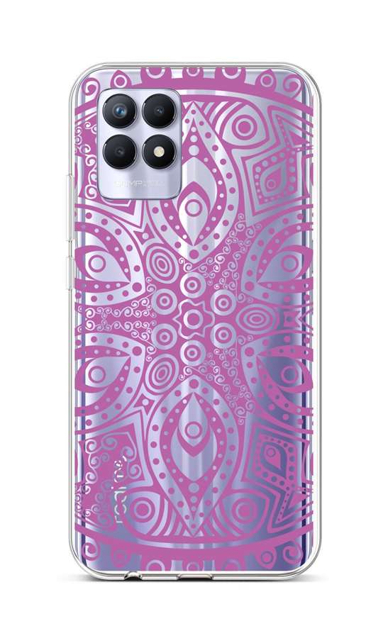 Levně Kryt TopQ Realme 8i silikon Violet Mandala 69832 (pouzdro neboli obal na mobil Realme 8i)