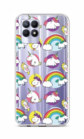 Levně Kryt TopQ Realme 8i silikon Chunky Unicorns 69837 (pouzdro neboli obal na mobil Realme 8i)