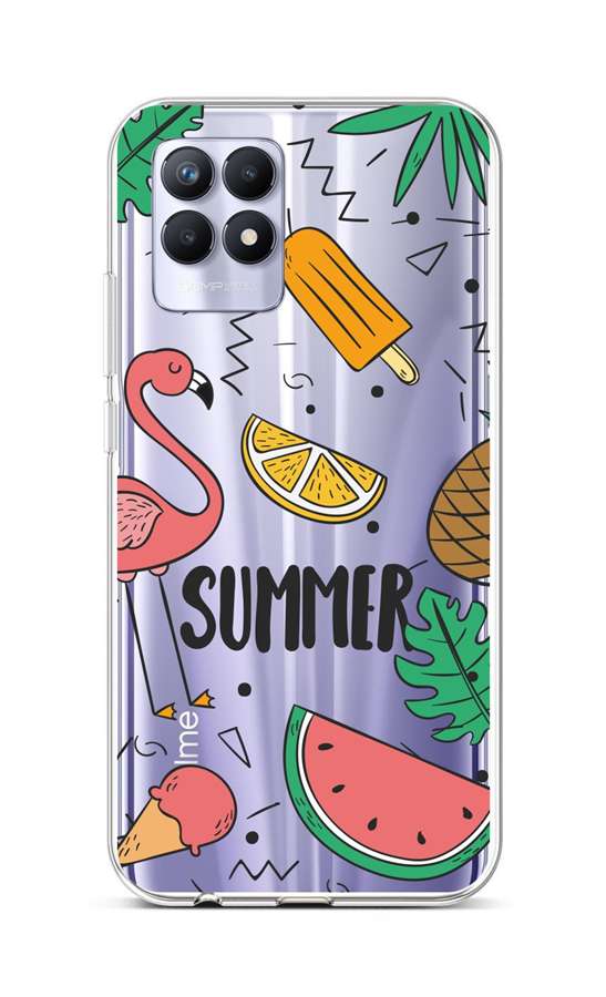 Levně Kryt TopQ Realme 8i silikon Summer 69841 (pouzdro neboli obal na mobil Realme 8i)