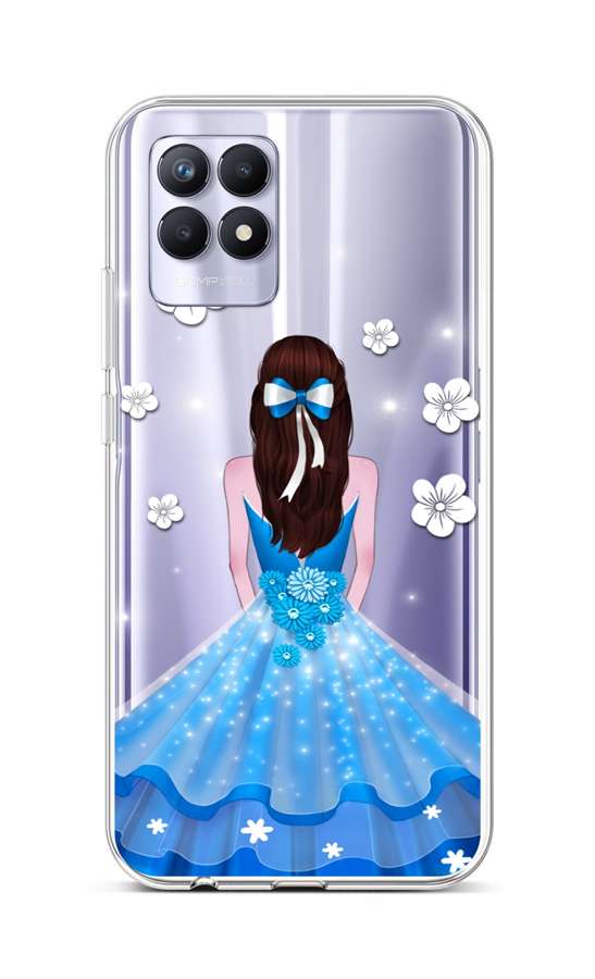 Levně Kryt TopQ Realme 8i silikon Blue Princess 69863 (pouzdro neboli obal na mobil Realme 8i)