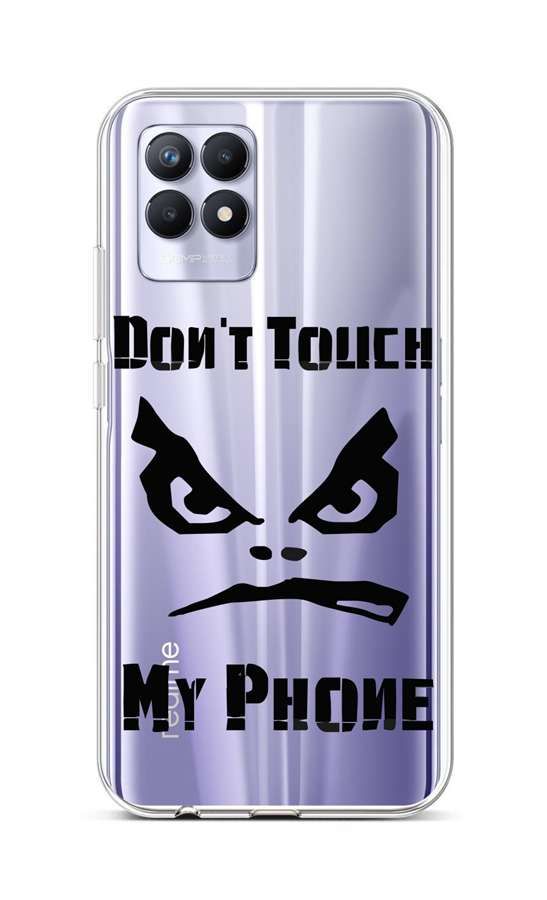 Zadní silikonový kryt na Realme 8i Don´t Touch průhledný 