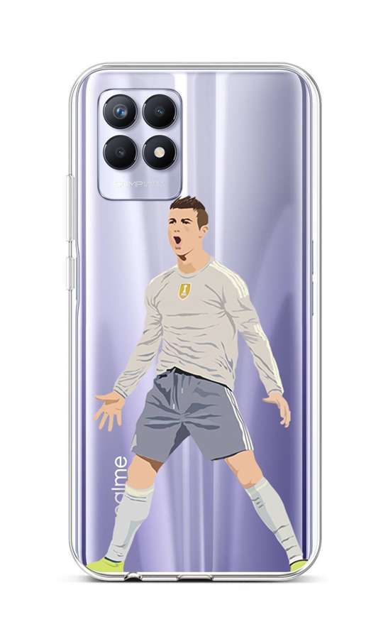 Zadní silikonový kryt na Realme 8i Fotbalista