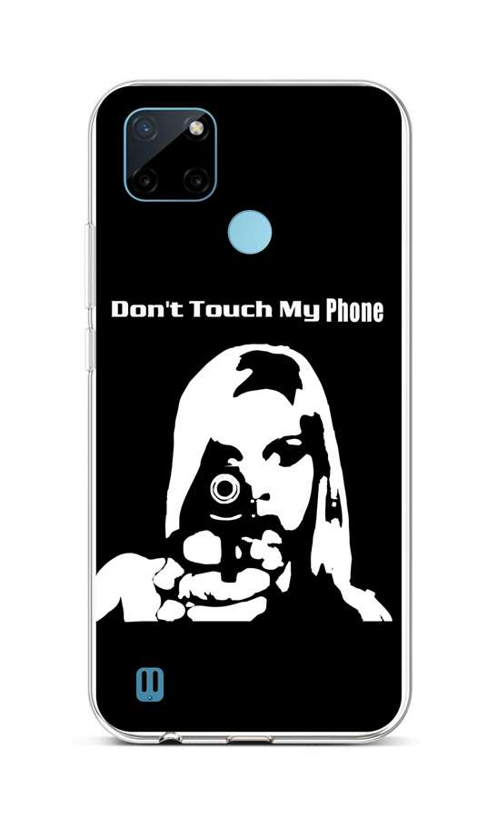 Levně Kryt TopQ Realme C21Y silikon Don't Touch Gun 69922 (pouzdro neboli obal na mobil Realme C21Y)