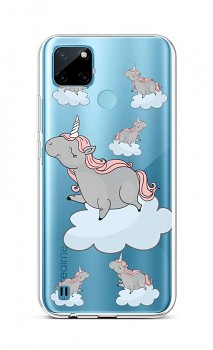 Zadní silikonový kryt na Realme C21Y Grey Unicorns