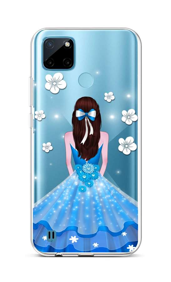 Levně Kryt TopQ Realme C21Y silikon Blue Princess 69957 (pouzdro neboli obal na mobil Realme C21Y)