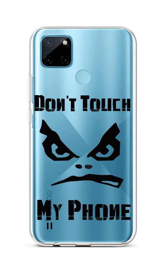 Levně Kryt TopQ Realme C21Y silikon Don´t Touch průhledný 69966 (pouzdro neboli obal na mobil Realme C21Y)