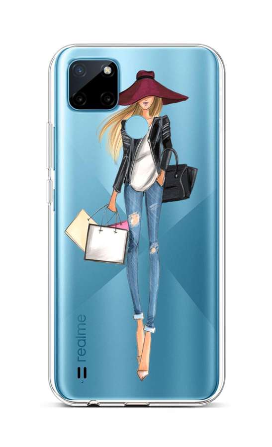 Levně Kryt TopQ Realme C21Y silikon Lady 2 69969 (pouzdro neboli obal na mobil Realme C21Y)