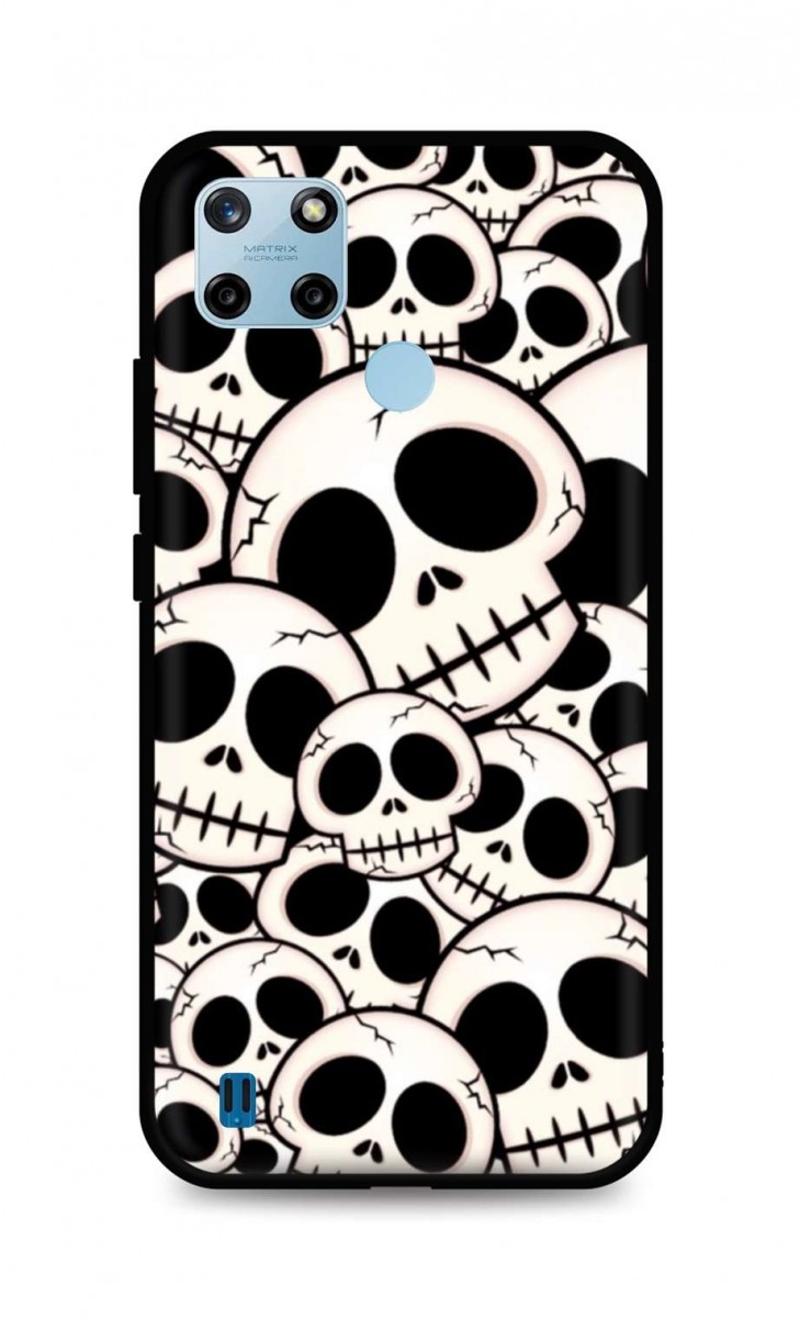 Levně Kryt TopQ LUXURY Realme C25Y pevný Skulls 69971 (pouzdro neboli obal na mobil Realme C25Y)