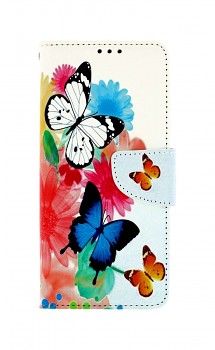 Knížkové pouzdro na Realme 8i Barevné s motýlky 