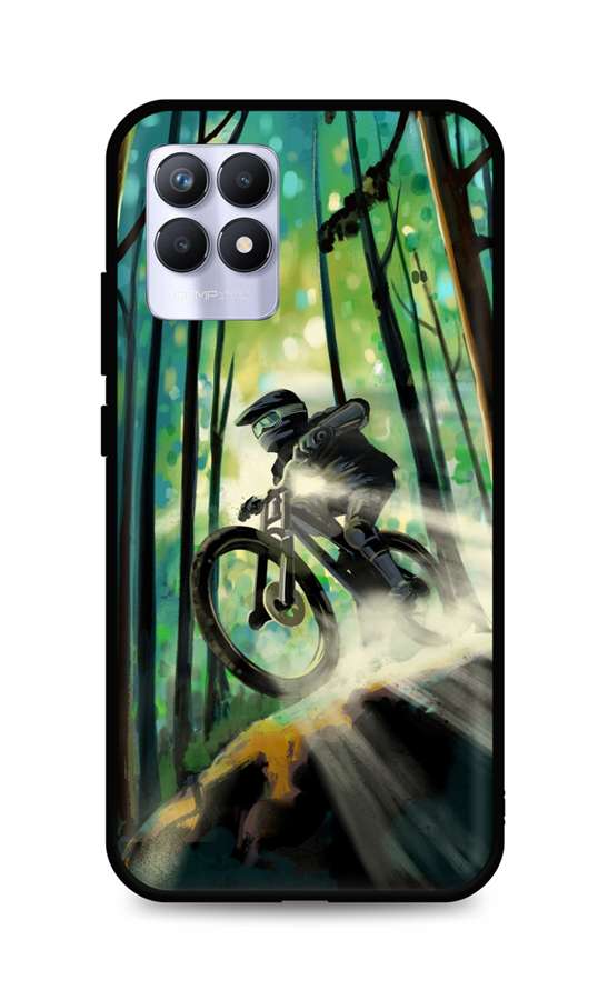 Levně Kryt TopQ Realme 8i silikon Mountain Bike 70006 (pouzdro neboli obal na mobil Realme 8i)