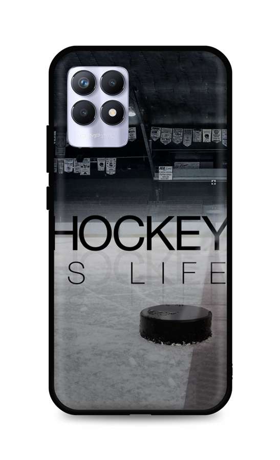 Levně Kryt TopQ Realme 8i silikon Hockey Is Life 70013 (pouzdro neboli obal na mobil Realme 8i)