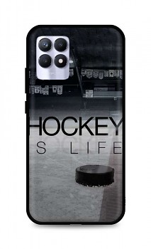 Zadní silikonový kryt DARK na Realme 8i Hockey Is Life