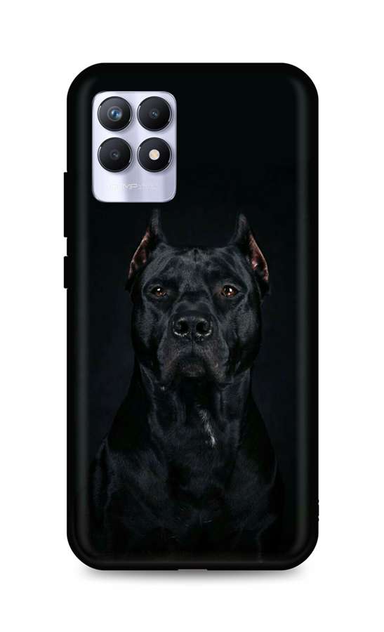 Levně Kryt TopQ Realme 8i silikon Dark Pitbull 70025 (pouzdro neboli obal na mobil Realme 8i)