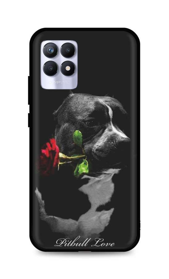 Levně Kryt TopQ Realme 8i silikon Pitbull Love 70027 (pouzdro neboli obal na mobil Realme 8i)