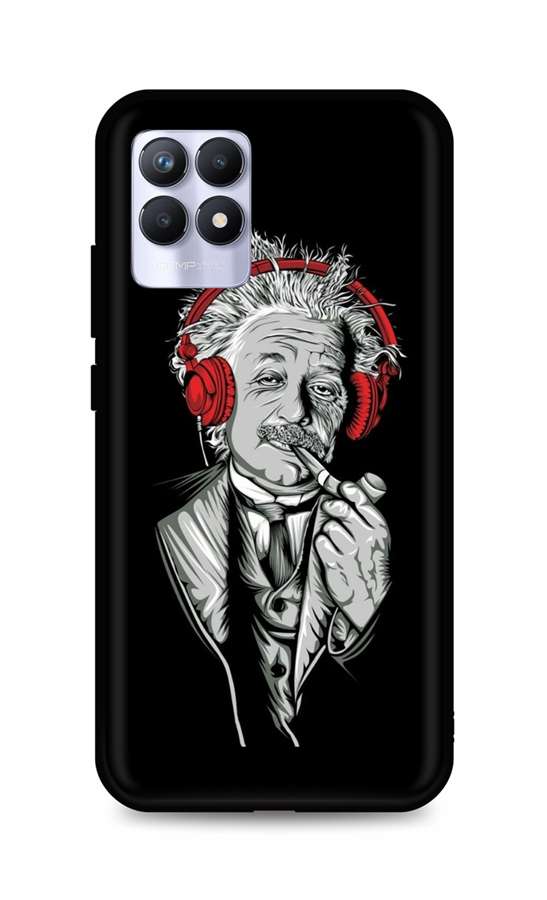 Levně Kryt TopQ Realme 8i silikon Albert Einstein 70043 (pouzdro neboli obal na mobil Realme 8i)