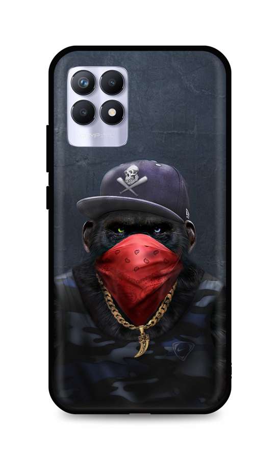 Levně Kryt TopQ Realme 8i silikon Monkey Gangster 70044 (pouzdro neboli obal na mobil Realme 8i)