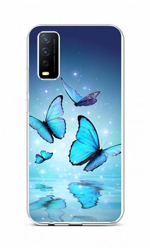 Zadní silikonový kryt na Vivo Y11s Modří motýlci
