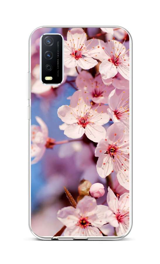 Levně Kryt TopQ Vivo Y11s silikon Sakura 70073 (pouzdro neboli obal na mobil Vivo Y11s)