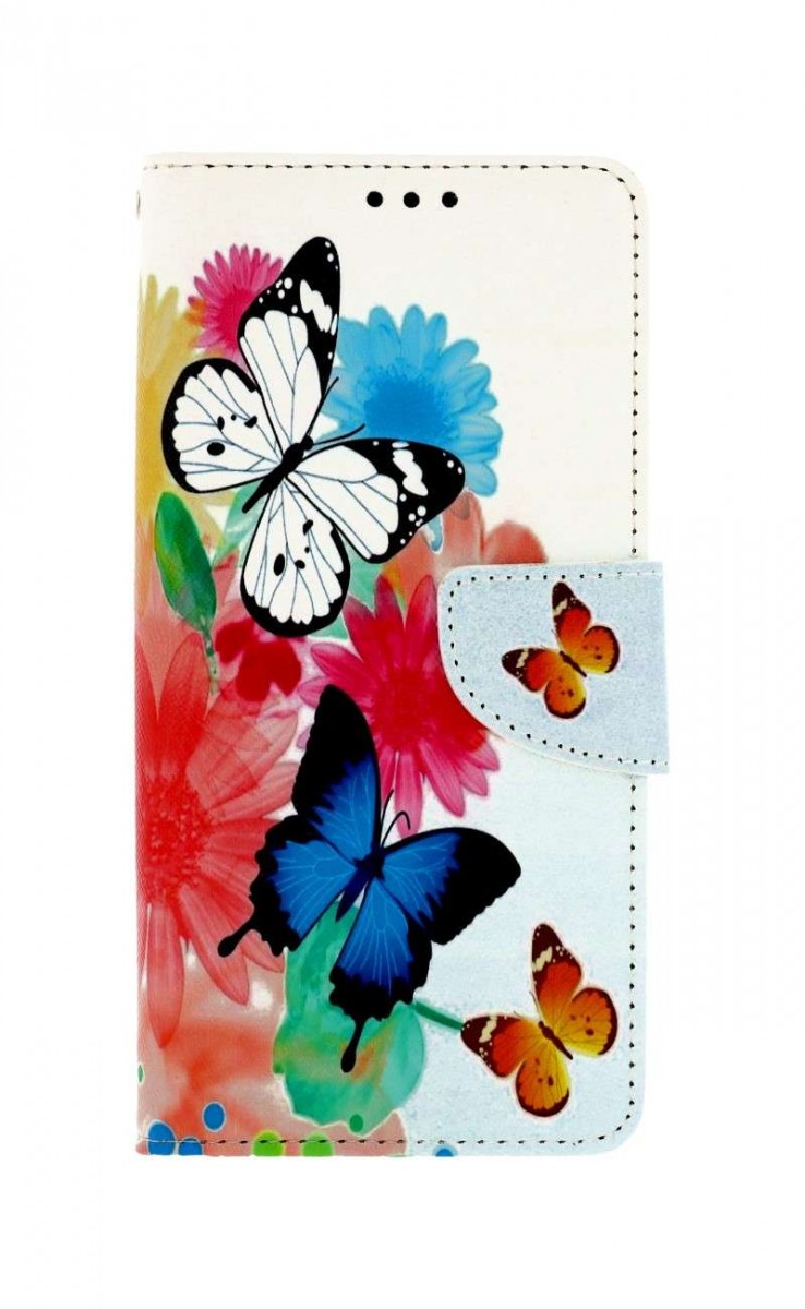 Knížkové pouzdro na Realme C21Y Barevné s motýlky