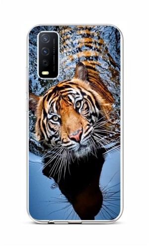 Levně Kryt TopQ Vivo Y11s silikon Tygr 70092 (pouzdro neboli obal na mobil Vivo Y11s)