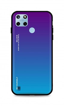 Zadní pevný kryt LUXURY na Realme C25Y duhový purpurový