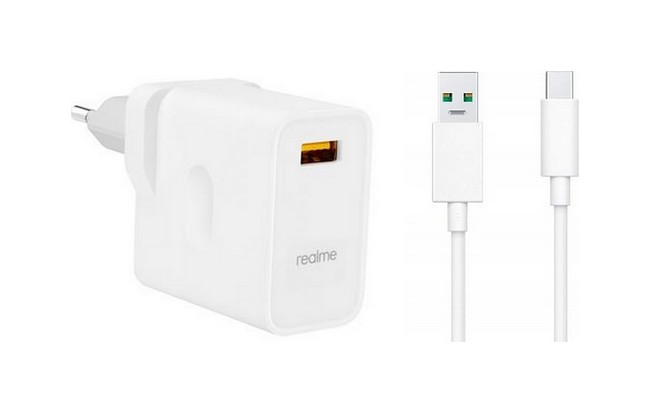 Originální rychlonabíječka Realme VC56HAEH včetně USB-C datového kabelu DL129 bílá 2A 30W