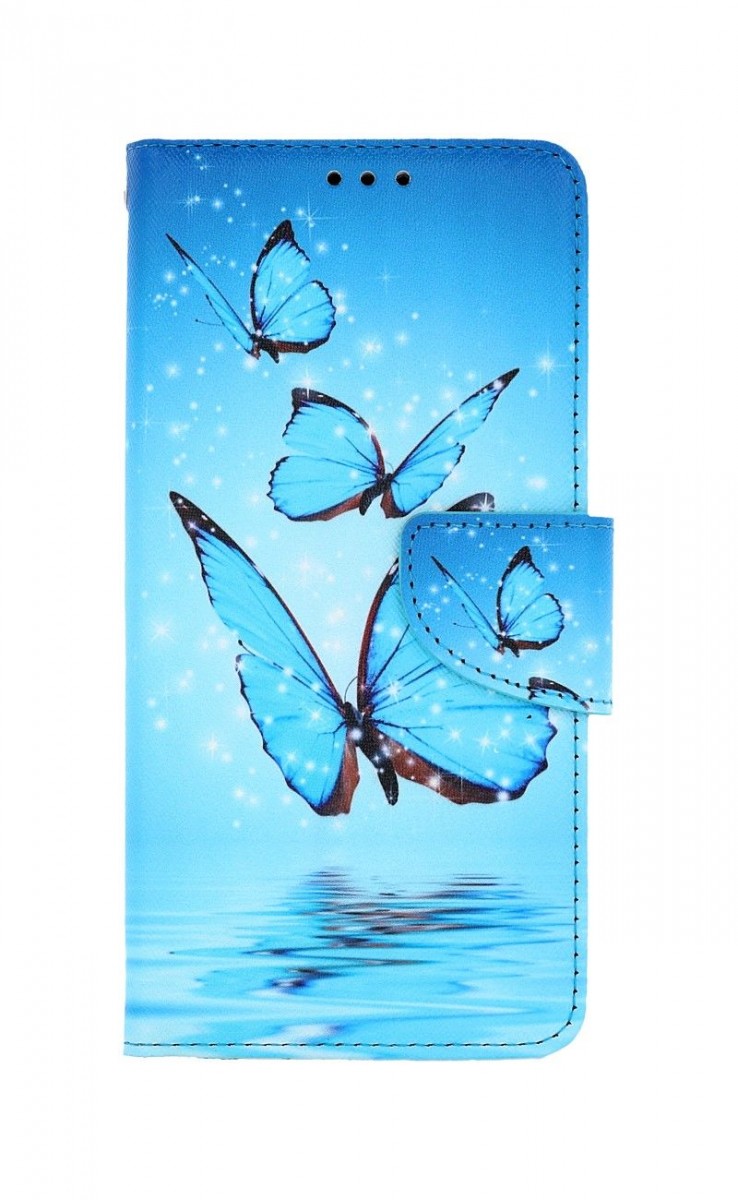Knížkové pouzdro na Realme C25Y Modří motýlci