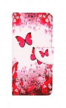 Knížkové pouzdro na Vivo Y21s Růžoví motýlci