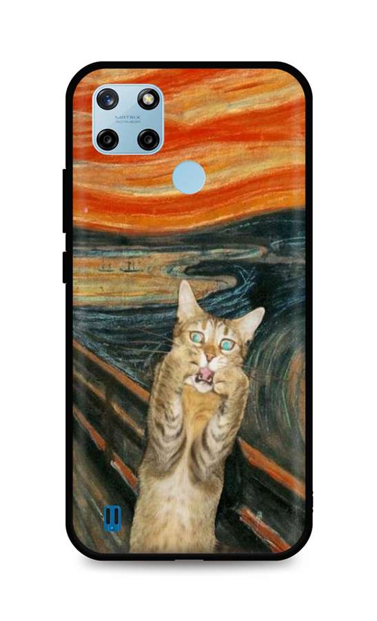 Levně Kryt TopQ Realme C25Y silikon Scared Cat 70509 (pouzdro neboli obal na mobil Realme C25Y)