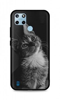 Zadní silikonový kryt DARK na Realme C25Y Cute Cat