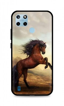 Zadní silikonový kryt DARK na Realme C25Y Brown Horse