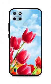 Zadní silikonový kryt DARK na Realme C25Y Tulips