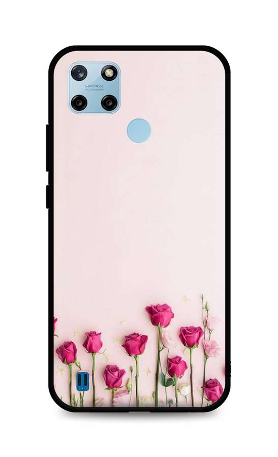 Levně Kryt TopQ Realme C25Y silikon Roses 70516 (pouzdro neboli obal na mobil Realme C25Y)