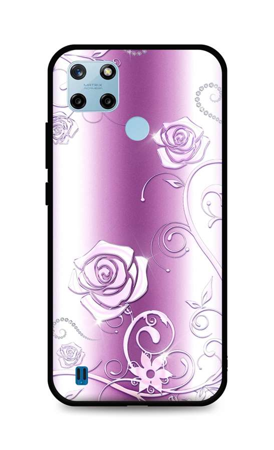 Levně Kryt TopQ Realme C25Y silikon Abstract Roses 70517 (pouzdro neboli obal na mobil Realme C25Y)