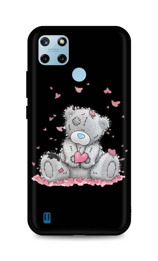 Zadní silikonový kryt DARK na Realme C25Y Lovely Teddy Bear