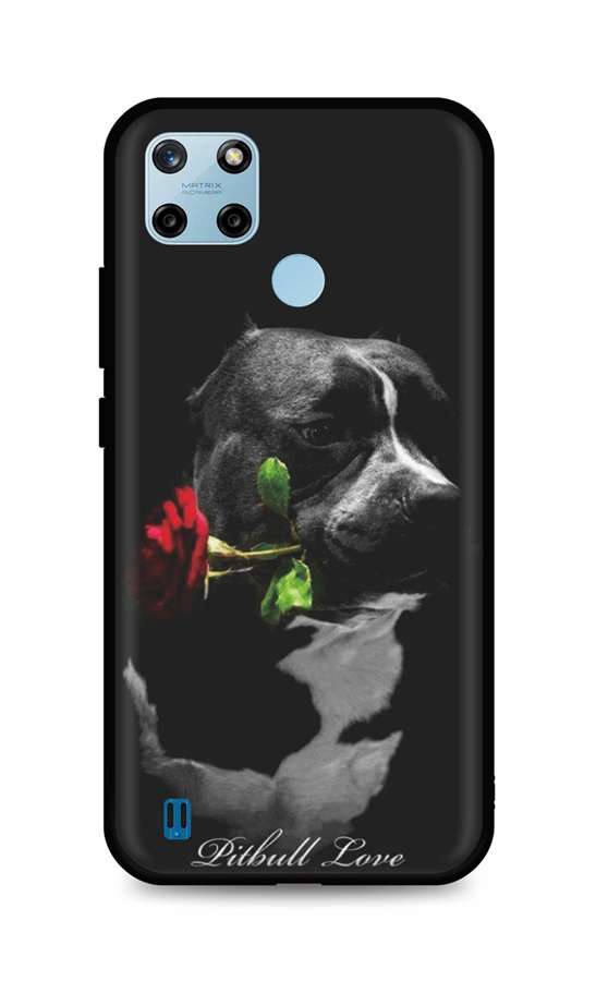 Levně Kryt TopQ Realme C25Y silikon Pitbull Love 70541 (pouzdro neboli obal na mobil Realme C25Y)