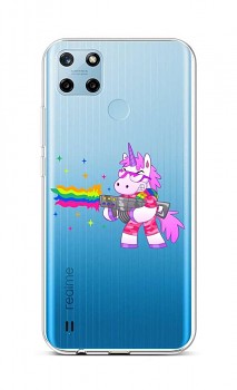 Zadní silikonový kryt na Realme C25Y Rainbow Gun