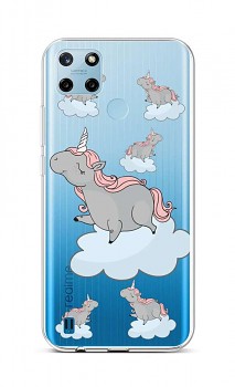 Zadní silikonový kryt na Realme C25Y Grey Unicorns