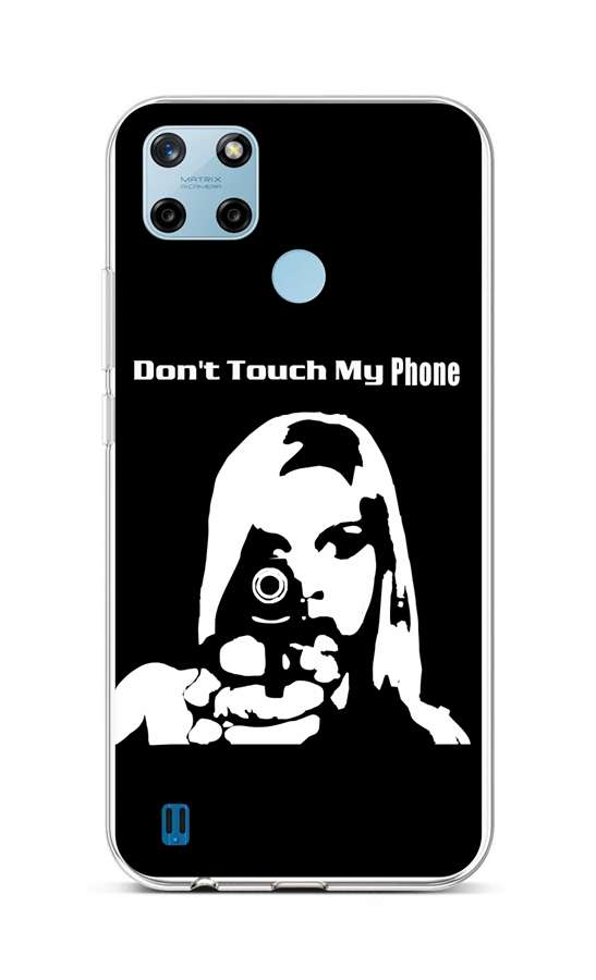 Levně Kryt TopQ Realme C25Y silikon Don't Touch Gun 70617 (pouzdro neboli obal na mobil Realme C25Y)