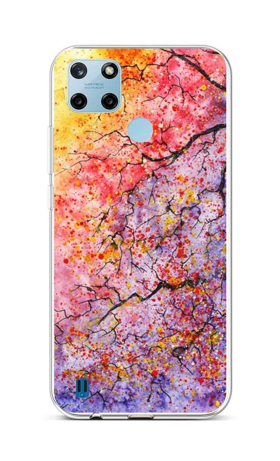 Levně Kryt TopQ Realme C25Y silikon Abstract Tree 70624 (pouzdro neboli obal na mobil Realme C25Y)