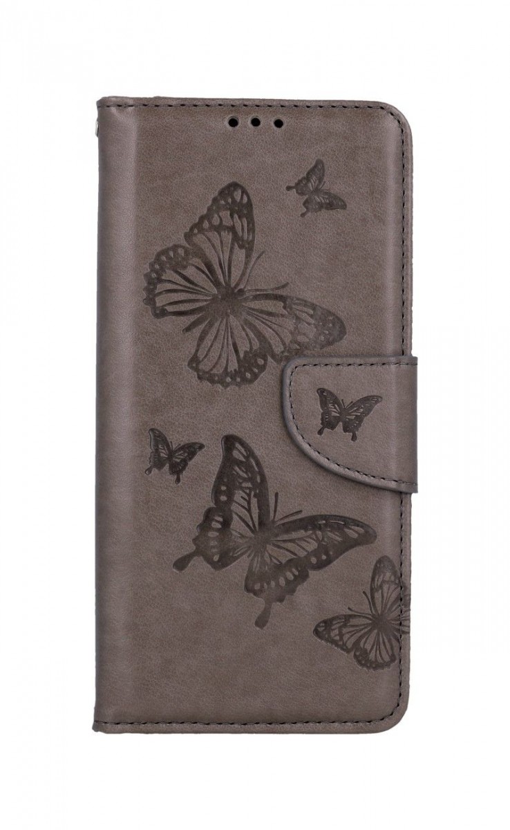 Knížkové pouzdro na Vivo Y11s Butterfly šedé