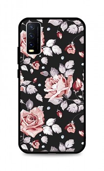 Zadní pevný kryt LUXURY na Vivo Y20s Black Roses