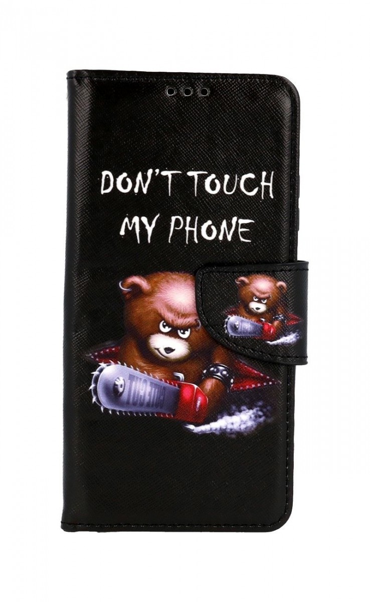 Levně Pouzdro TopQ Xiaomi Poco M4 Pro 5G knížkové Don´t Touch méďa 70896 (obal neboli kryt na mobil Xiaomi Poco M4 Pro 5G)