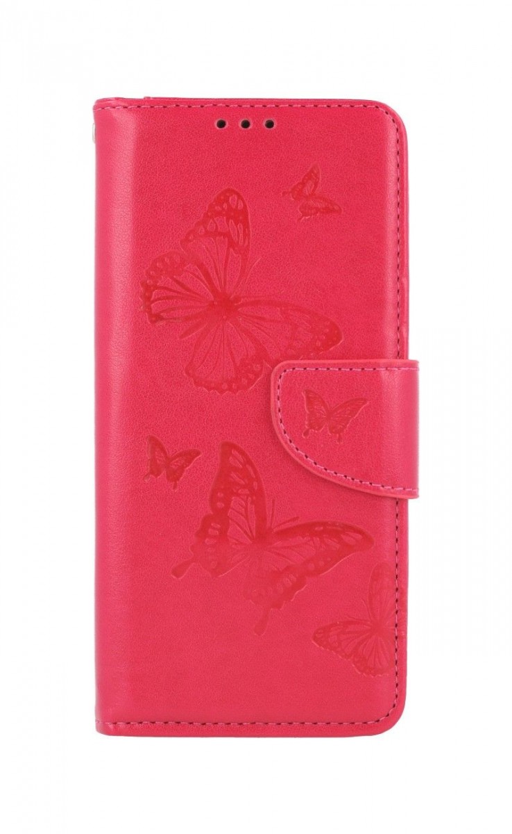 Knížkové pouzdro na Vivo Y33s Butterfly růžové