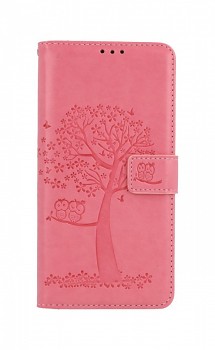 Knížkové pouzdro na Xiaomi Poco M4 Pro 5G Růžový strom sovičky