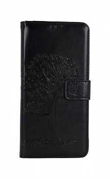 Knížkové pouzdro na Xiaomi Poco M4 Pro 5G Černý strom sovičky