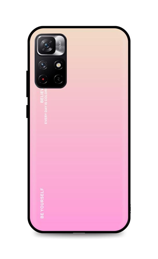 Levně Kryt TopQ LUXURY Xiaomi Poco M4 Pro 5G pevný duhový meruňkový 70946 (pouzdro neboli obal na mobil Xiaomi Poco M4 Pro 5G)