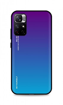 Zadní pevný kryt LUXURY na Xiaomi Poco M4 Pro 5G duhový purpurový